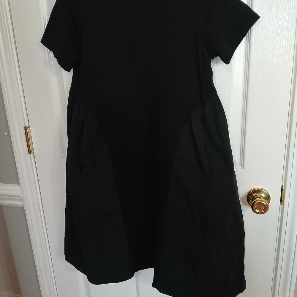 All Row Chic Black A-Line Lagenlook Dress Casual Party Simple SZ Small - Picture 8 of 9
